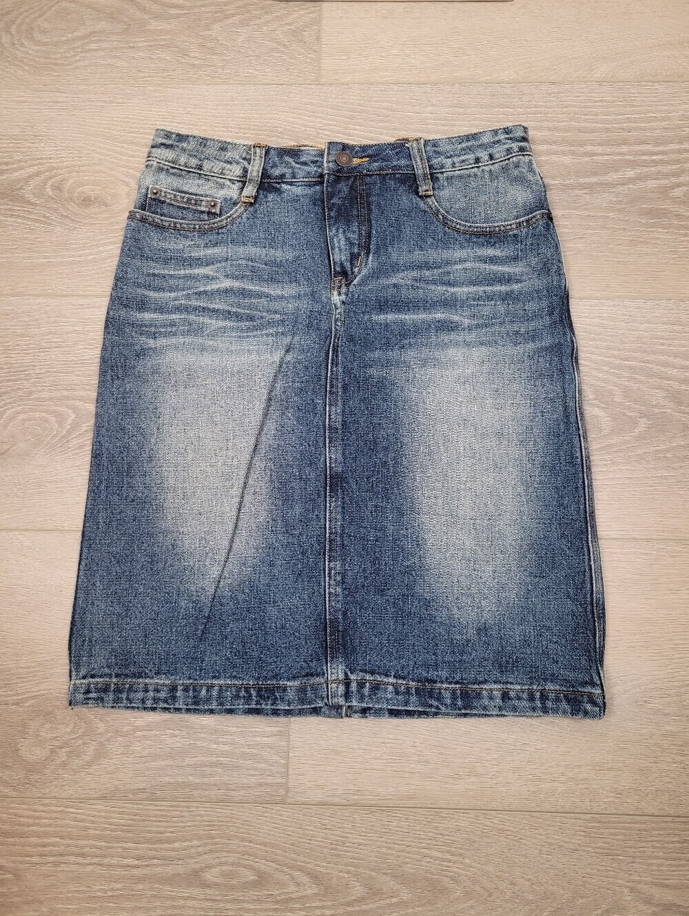 2/$20 Y2K Blue Denim Jeans Skirt Size: W28